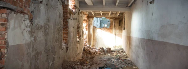 Ruinas Una Fábrica Industrial Muy Contaminada Serie Industrial — Foto de Stock