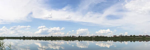 Cielo Blu Nuvole Naturali Serie Natura — Foto Stock