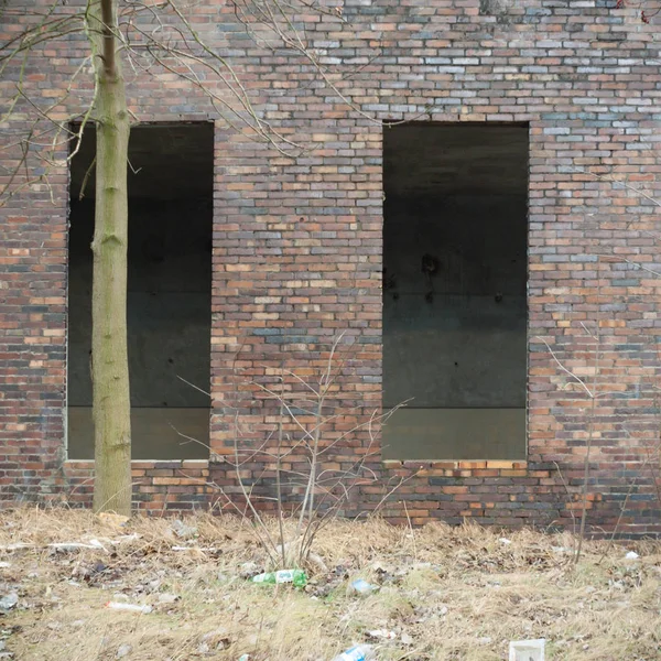 Ruins Very Heavily Polluted Industrial Factory Industrial Series — Stock Photo, Image