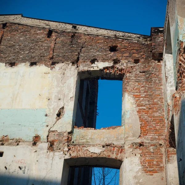 Rovine Una Fabbrica Industriale Molto Inquinata Serie Industriale — Foto Stock