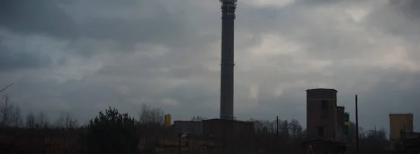 Ruins Very Heavily Polluted Industrial Factory Industrial Series — Stock Photo, Image