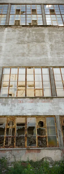 Ruinas Una Fábrica Industrial Muy Contaminada Serie Industrial — Foto de Stock