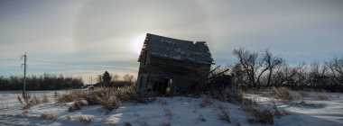 Güneşli bir günde binanın tarihi mimarisi