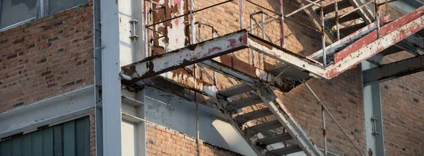 Rovine Una Fabbrica Industriale Molto Inquinata Serie Industriale — Foto Stock