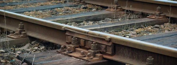 Uitzicht Het Spoor Een Zonnige Dag — Stockfoto