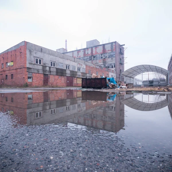 Ruines Une Usine Industrielle Très Polluée Série Industrielle — Photo