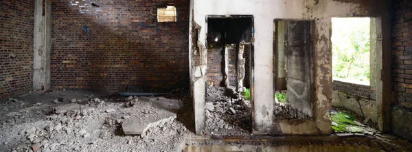 Ruins Very Heavily Polluted Industrial Factory Industrial Series — Stock Photo, Image