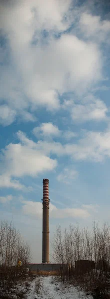 Ruinas Una Fábrica Industrial Muy Contaminada Serie Industrial — Foto de Stock