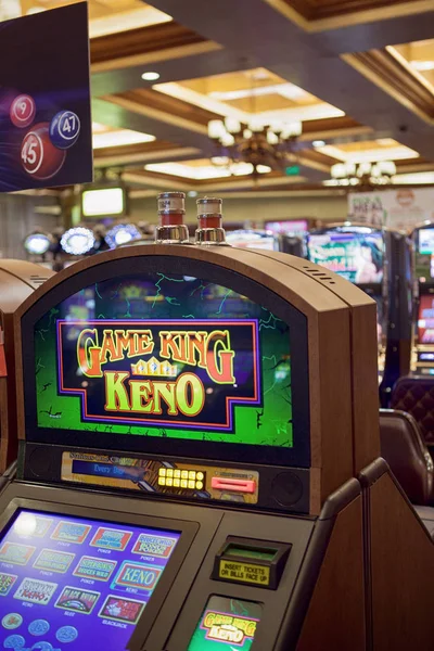 Kleur weergave van gokautomaat in het casino van lasvegas — Stockfoto