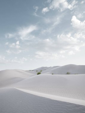 Sands Dunes Ulusal Parkı 'ndaki kumulların manzarası