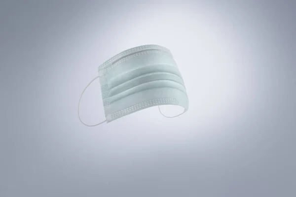 Close View Surgery Mask Grey Backgorund — Stock Photo, Image