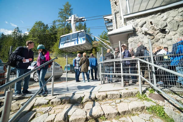 Kuznice Polonia Settembre Funivia Trasporta Passeggeri Kuznice Kasprowy Wierch Settembre — Foto Stock