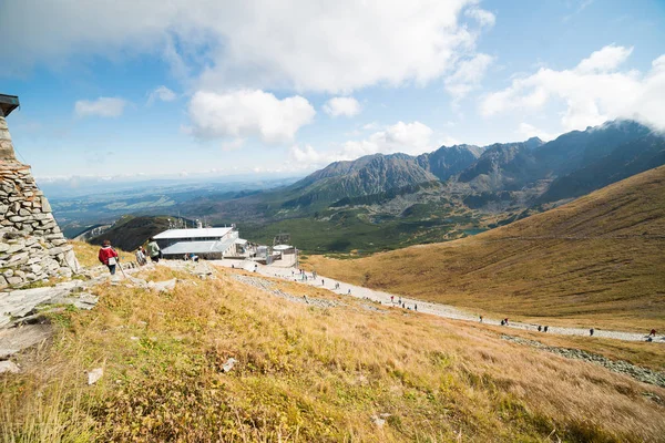 Kasprowy Wierch Polen September Seilbahn Befördert Passagiere Von Zakopane Zum lizenzfreie Stockfotos