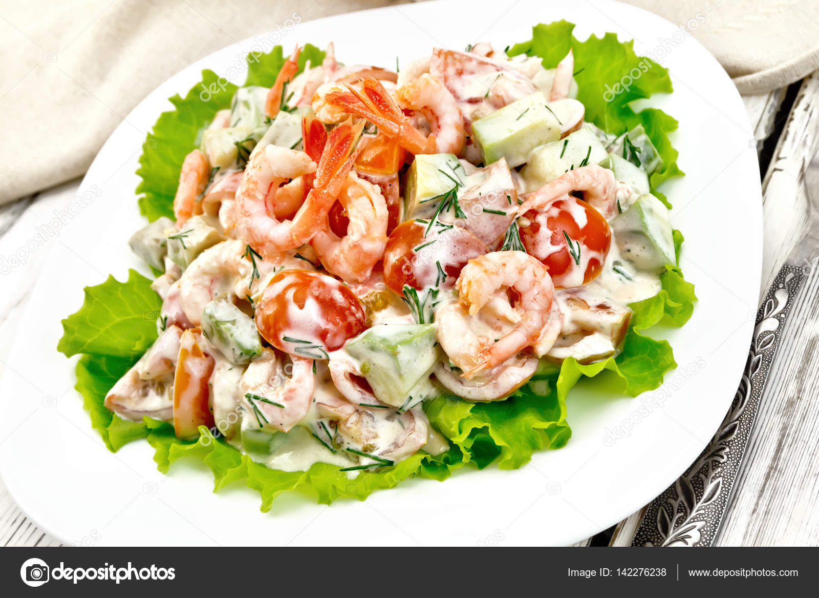 Sebzeli Jumbo Karides Salatası Sebzeli Jumbo Karides Salatası