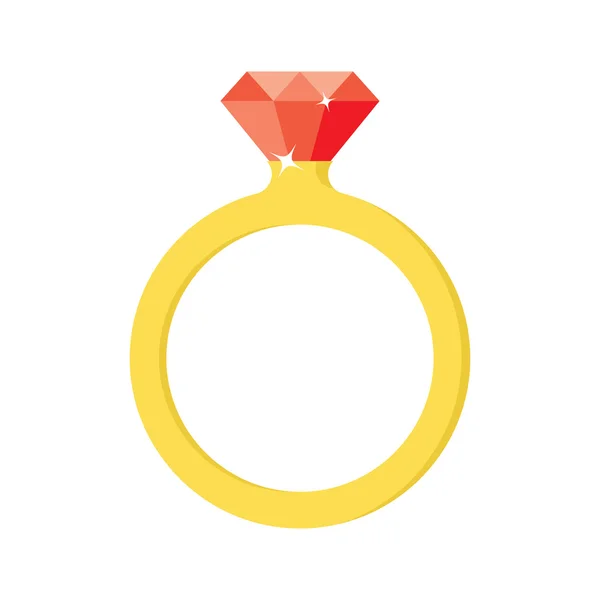 Векторная икона обручального кольца. — стоковый вектор
