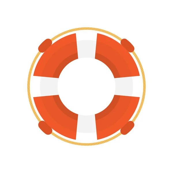 Lifebuoy flat icon — Stock Vector