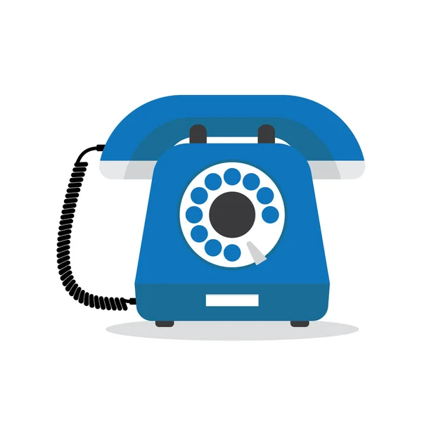 Teléfono azul estilo retro — Archivo Imágenes Vectoriales