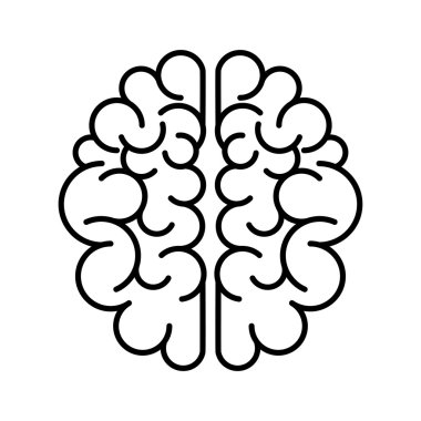 Beyin simge vektör