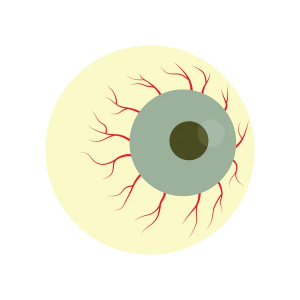 Halloween zombie oko — Stockový vektor