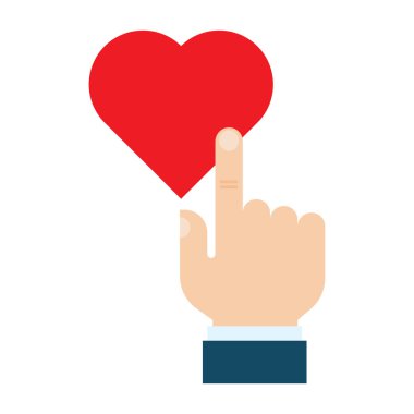 El gibi kalp düğmesine basarak,