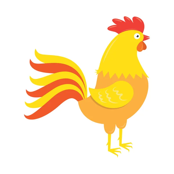 Red rooster ábra — Stock Vector