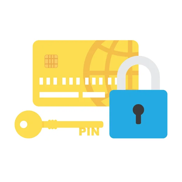 Carta di credito Security icon vector — Vettoriale Stock