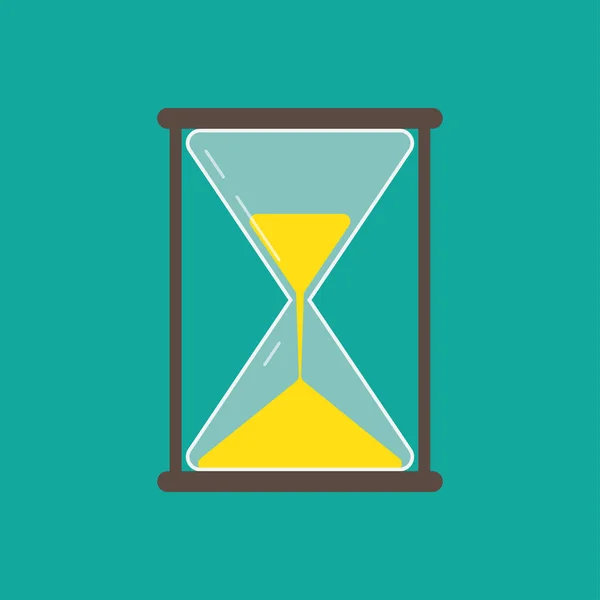 Hourglass icon flat — Stock Vector