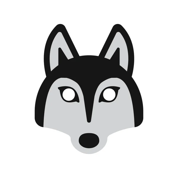 Hund husky mask — Stock vektor
