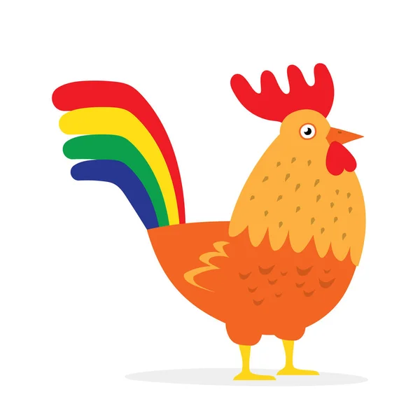 Red rooster ábra — Stock Vector