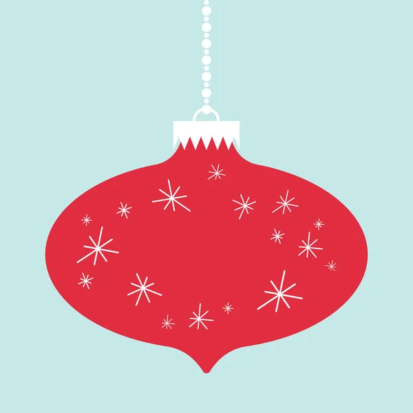Boule de Noël abstraite dans un style plat — Image vectorielle