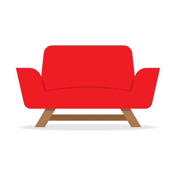 Икона Красного кресла — стоковый вектор