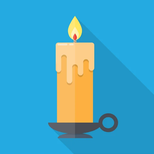Κερί σε επίπεδη στυλ. — Διανυσματικό Αρχείο