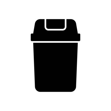 döküntü simgesi üzerinde beyaz izole