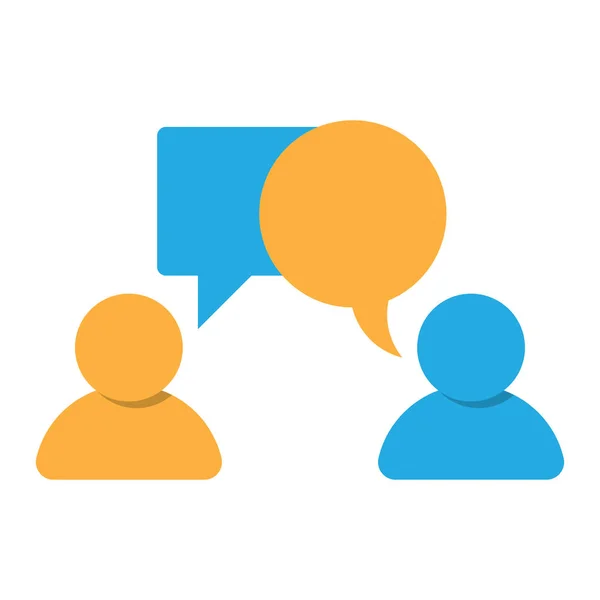 Twee personen chatten, Client Consultant — Stockvector