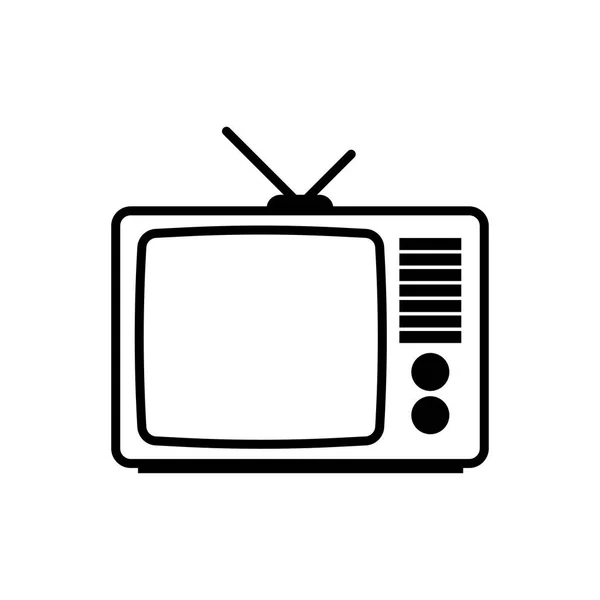 Ретро ТВ значок — стоковий вектор
