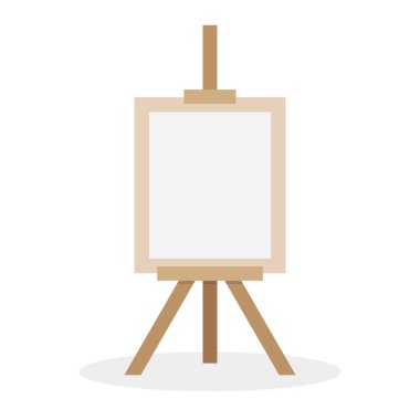 Boşluk ile ahşap şövale