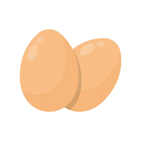 Eier flach Symbol — Stockvektor