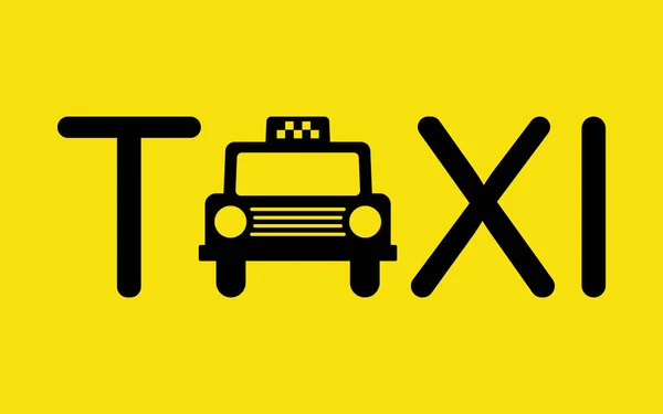 Illustration vectorielle de symbole d'icône de taxi — Image vectorielle