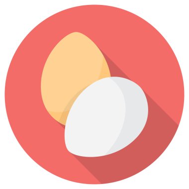 Yumurta düz simgesi