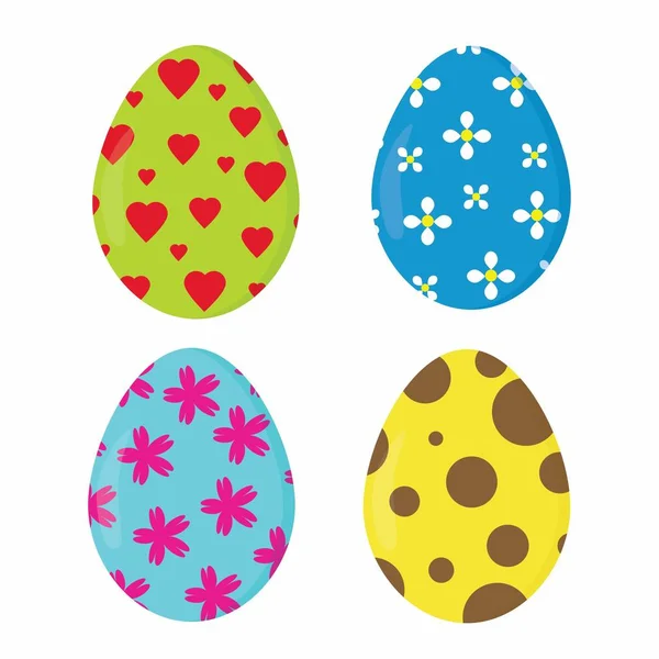 Güzel Paskalya yumurtaları — Stok Vektör