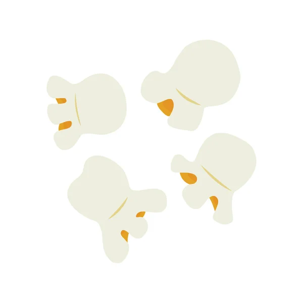 Conjunto de palomitas de maíz — Vector de stock