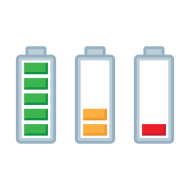 Pil yük. statü sembolleri seti şarj.