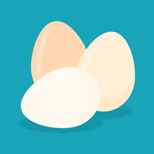 Eggs Flat Icon — Stock Vector