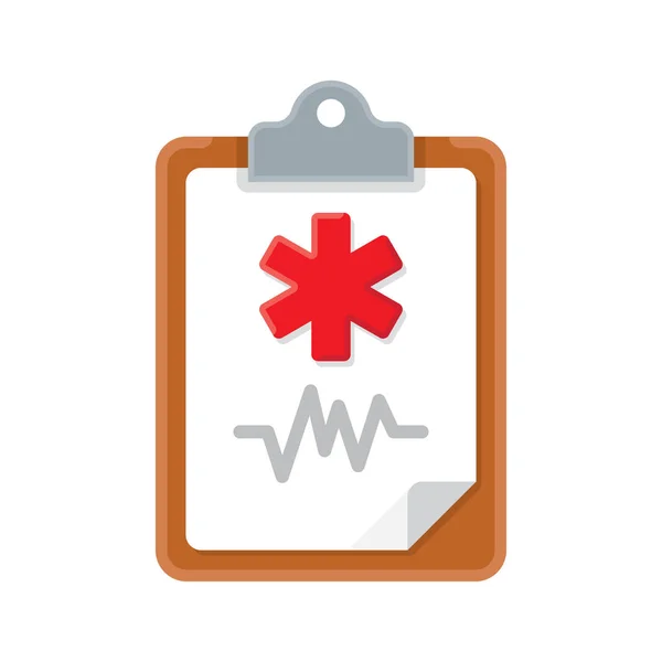 Medical clipboard icon. — Stock Vector