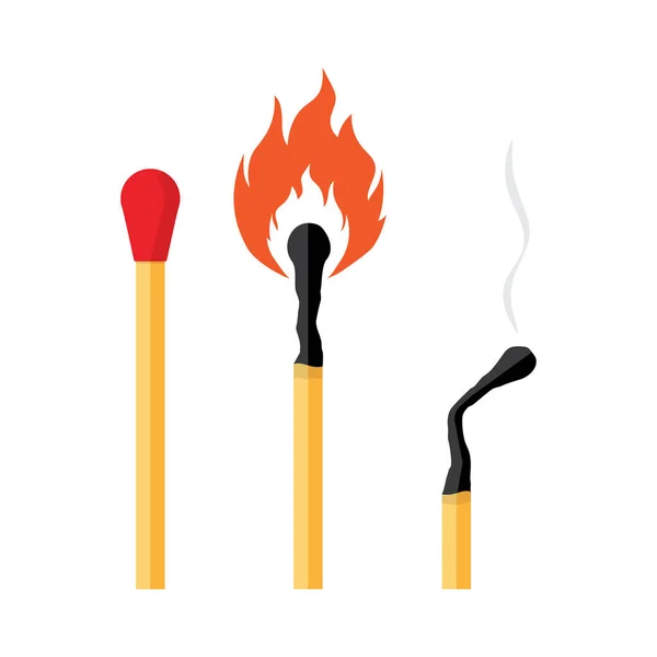 Match en feu — Image vectorielle