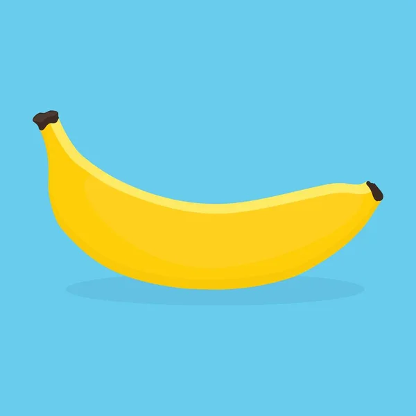 青い背景のバナナ — ストックベクタ