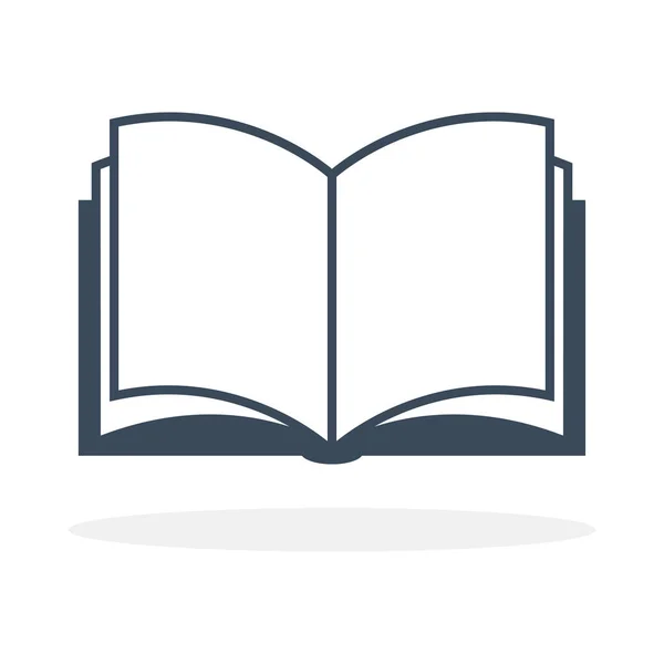 Libro abierto icono — Vector de stock