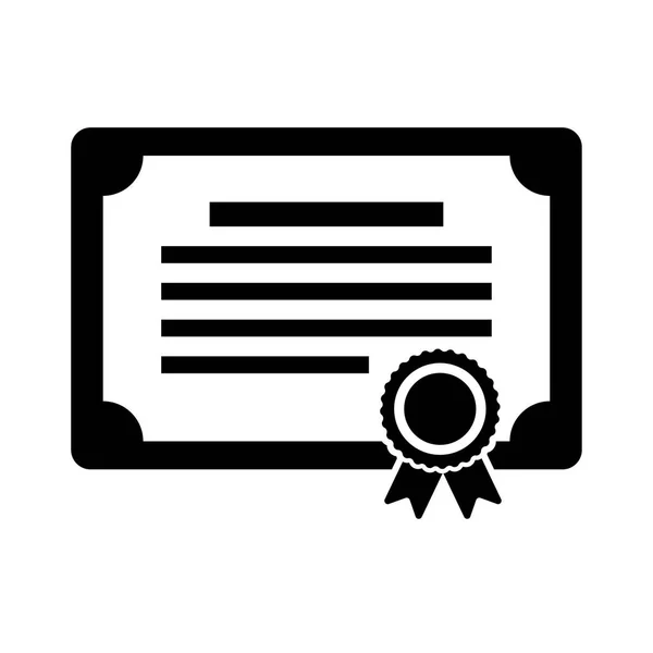 Diploma, certificado, icono de premio — Archivo Imágenes Vectoriales