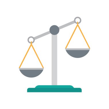 Adalet simgesinin ölçekler.