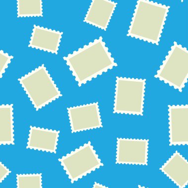 Vektör desen posta pulu mavi zemin üzerine